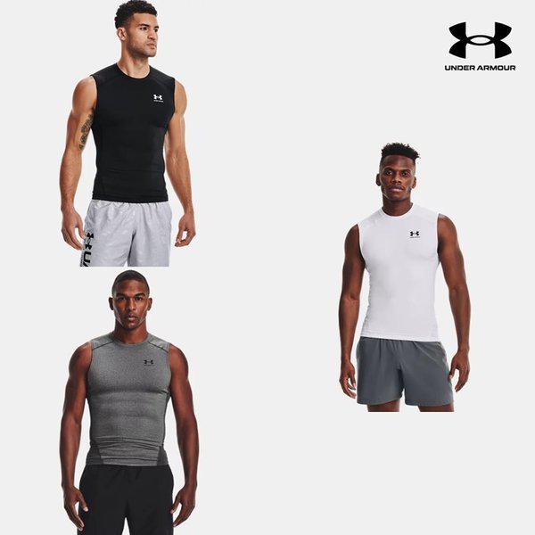 男性用ノースリーブコンプレッションHeatGearアーマースリーブレスノースリーブヘルストレーニング1361522