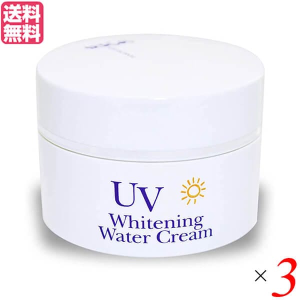 オールインワン UV 紫外線 炭黒泉 ＵＶホワイトニングウォータークリーム 80g ３個 不動化学