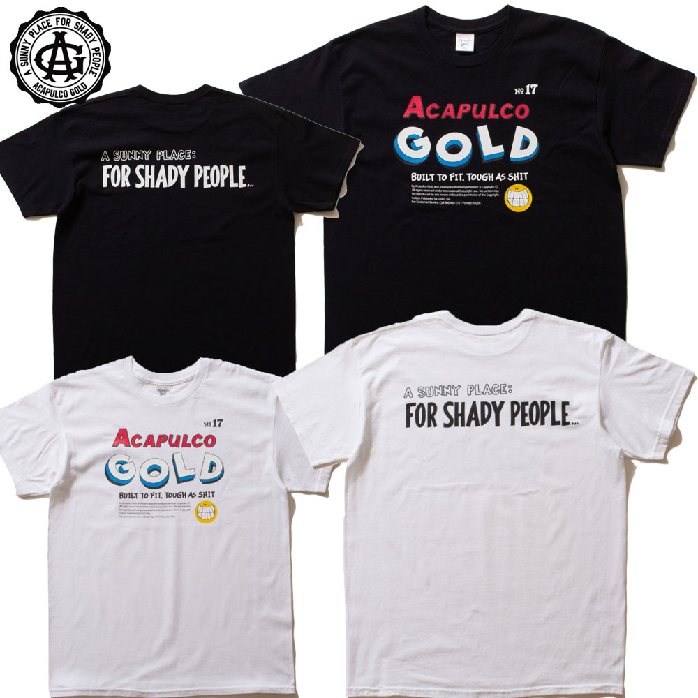 【Acapulco Gold/アカプルコゴールド】Tシャツ 半袖 コットン/SHOW YOUR TEETH TEE AG SP23-12ストリート スケーター メンズ レディース ファッション