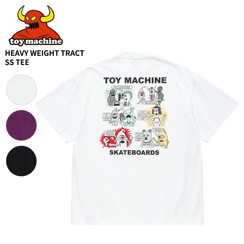 TOY MACHINE トイマシーン メンズ ヘビーウェイト 半袖Tシャツ HEAVY WEIGHT TRACT SS TEE TMPFST30
