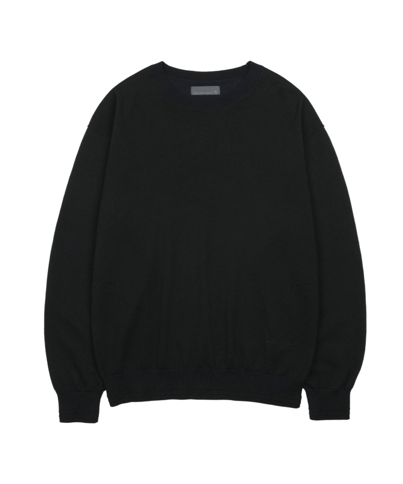 【SANSANGEAR】 25FW SCALE RIB KNIT : BLACK