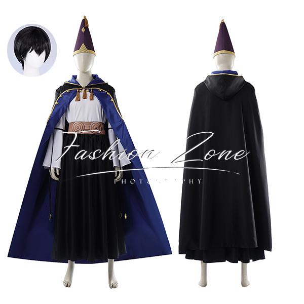 とんがり帽子のアトリエ 風 オルーギオ コスプレ衣装 魔法使い服 ウィッグ cosplay ハロウィン 演出服 変装