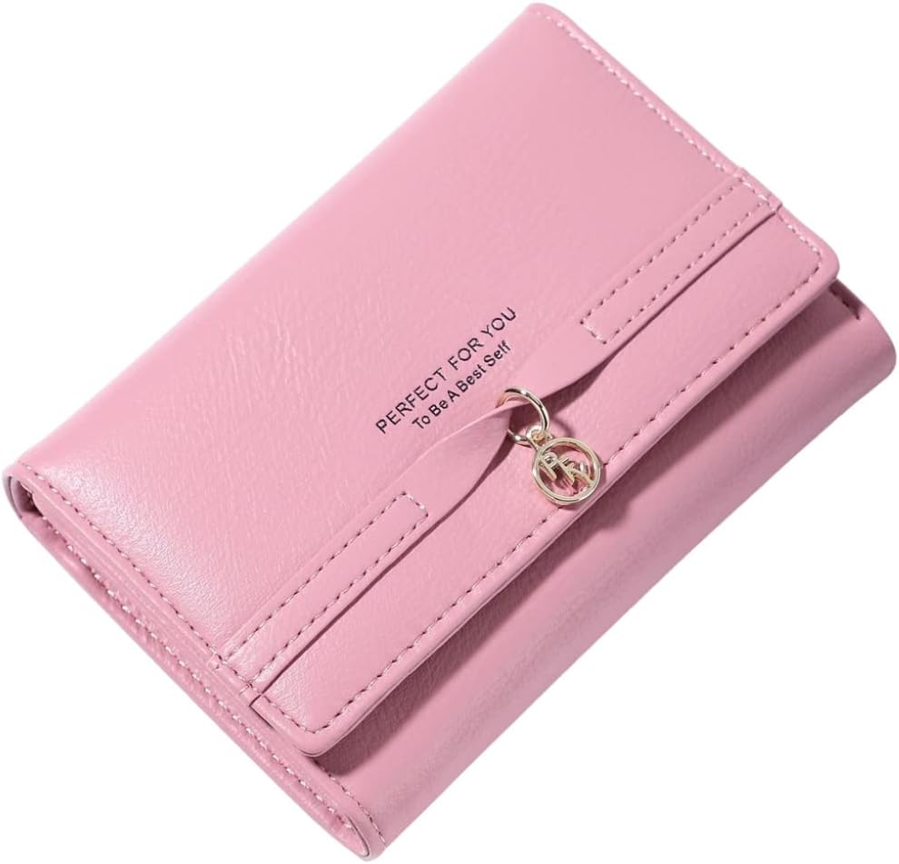 【20%OFFクーポン】財布 レディース 三つ折り 大容量 ボタン ファスナー 英字柄 カード入れ 小銭入れ 多機能 使いやすい 軽量 コンパクト コインケース かわいい おしゃれ ウォレット PUレ