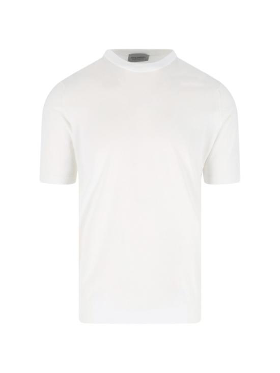 JOHN SMEDLEY Men T-Shirts KEMPTONWHITE White