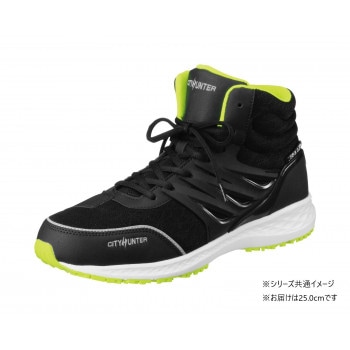 福山ゴム工業　作業靴 CITY HUNTER 700　25.0cm ブラック EE70300