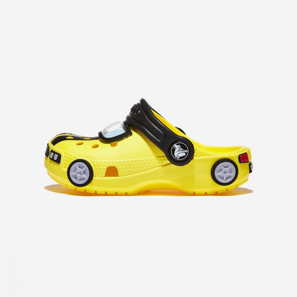 クロックスクラシックアイアムレースカークロッグ幼児用 CRS210991-サイバーイエロー