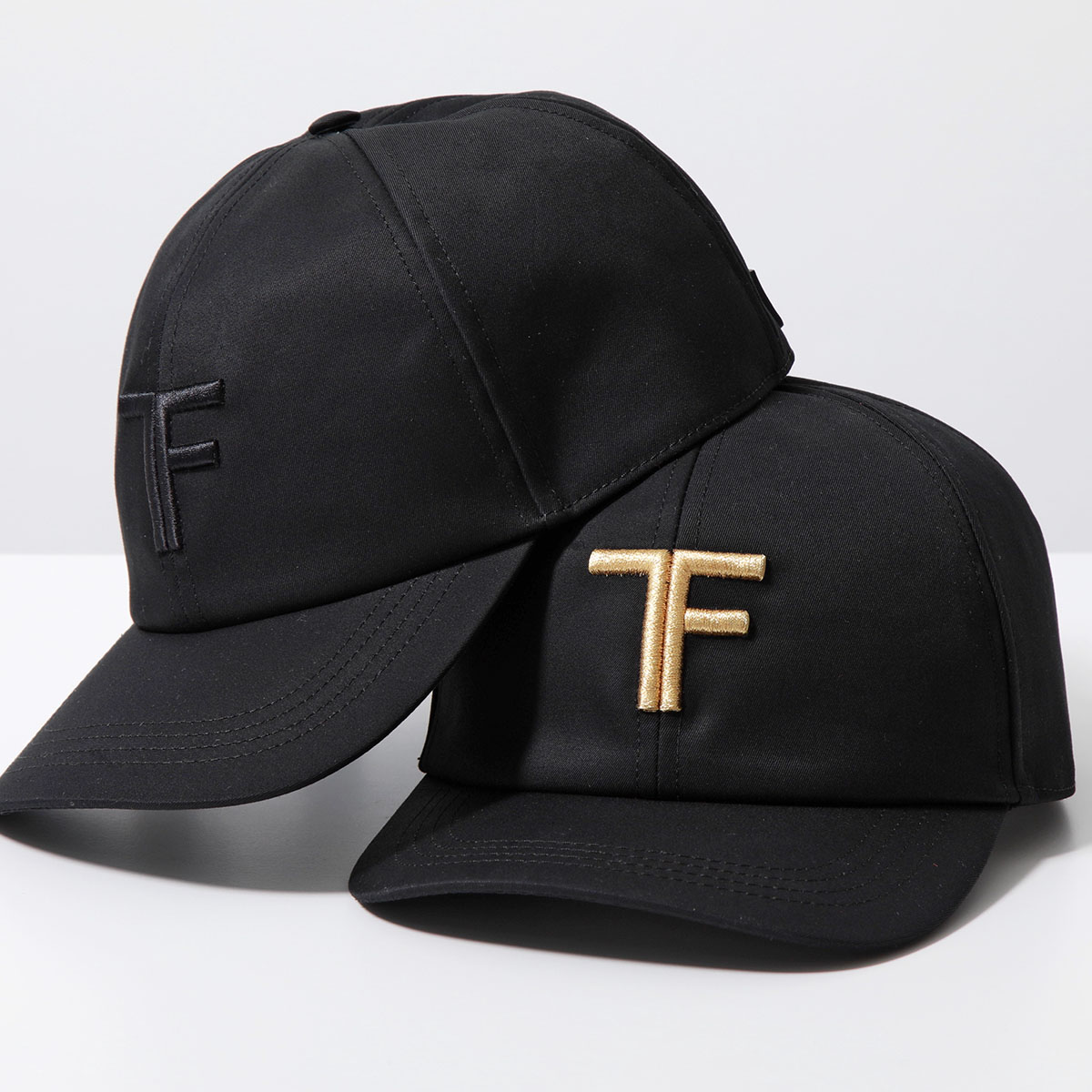 TOM FORD トムフォード ベースボールキャップ MH003 TCN036G TCN038G メンズ コットン TFロゴ刺繍 帽子 カラー2色