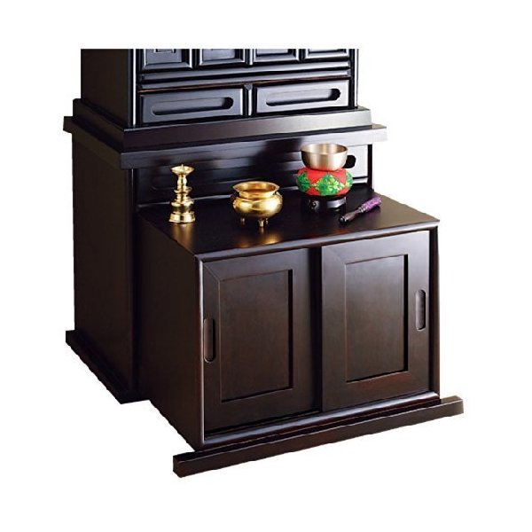 仏壇下台 45cm幅 黒檀調 (0338810) メーカー直送