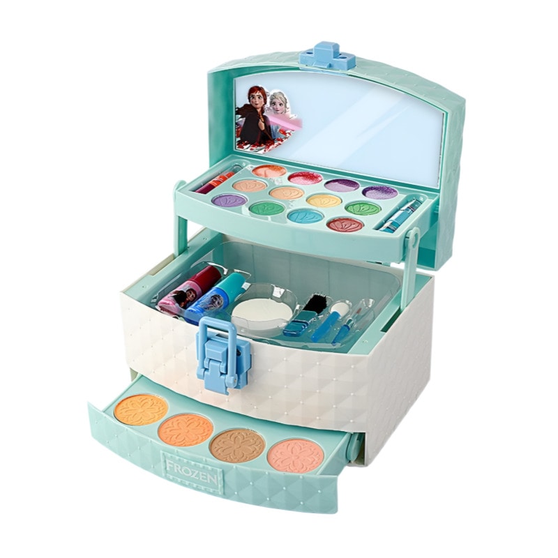 新型アナと雪の女王 子供 化粧セット ボックス 純正品 メイクアップ アナ エルサ プレゼントセット ワイアール