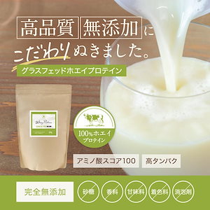 グラスフェッドホエイプロテインプレーン味（400g）（5個セット）