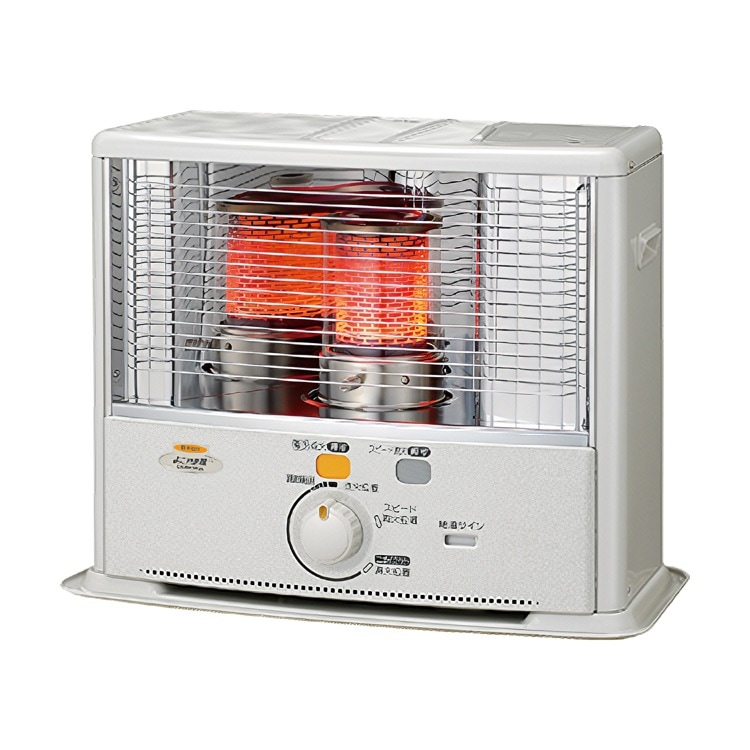 ストーブ 石油ストーブ ポータブル ホワイト 木造8畳 コンクリート10畳 安全装置 ニオイカット 対震自動消火装置 SX-E2924WY-W
