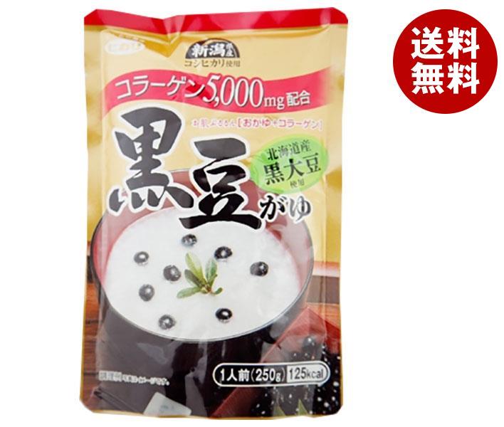 ヒカリ食品 黒豆がゆ コラーゲン入り 250gパウチ*24個入*(2ケース)