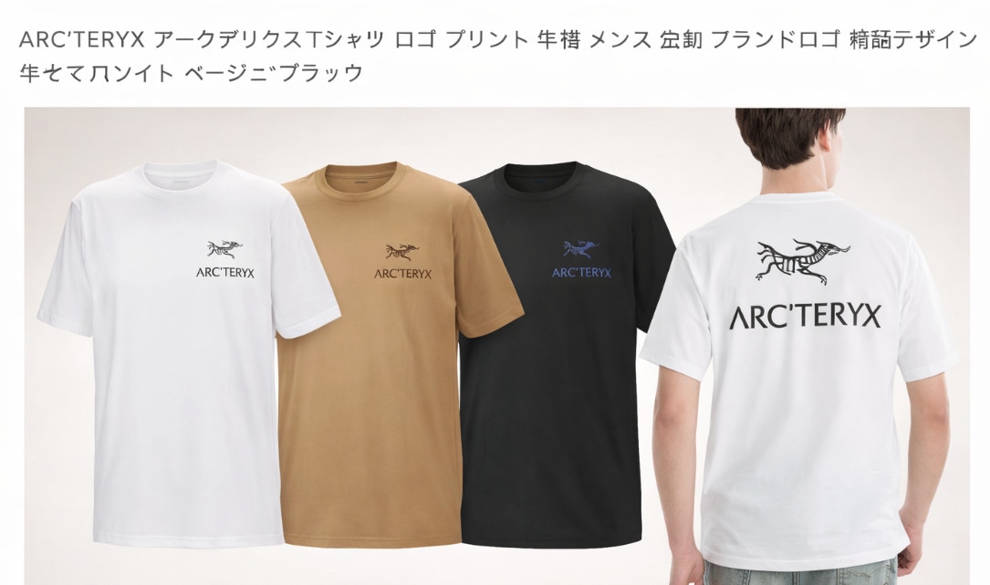 大人気！急在庫追加売り切れ前に急いで!韓国ファッション ARCTERYX 正規品クラッグ SL バード ワードTシャツ X000009535