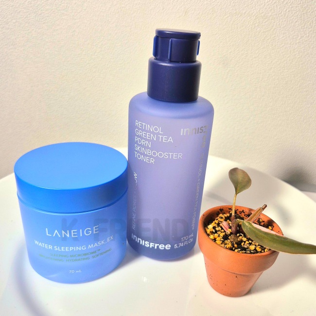 [企画2種セット] ウォータースリーピングマスクEX 70ml + レチノールグリーンティーPDRNスキンブースタートナー170ml1個