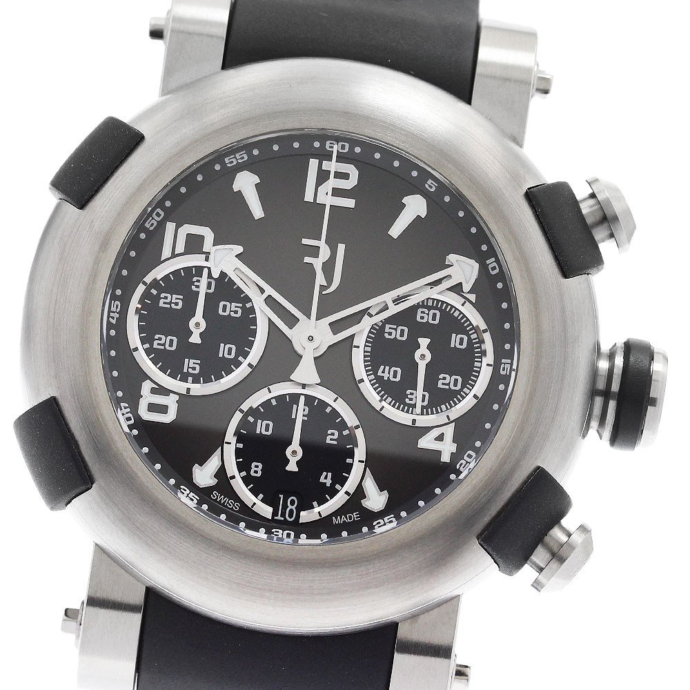ロマン ジェローム ROMAIN JEROME 1M42C.TTTR.1517.RB アローマリン クロノグラフ 自動巻き メンズ 極美品 箱付き_904827【中古】