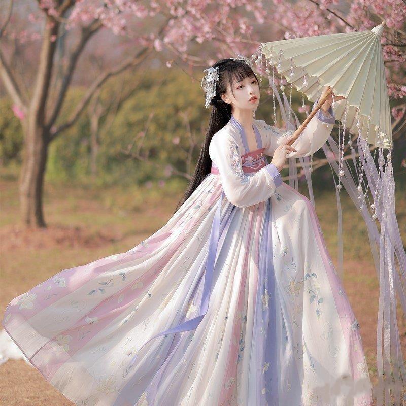 コスプレ衣装 ハロウィン衣装 漢服 チャイナ服 ワンピース 舞台ステージ衣装 宮廷風コスチューム 天女 仮装 変装 イベント 学園祭 パーティー