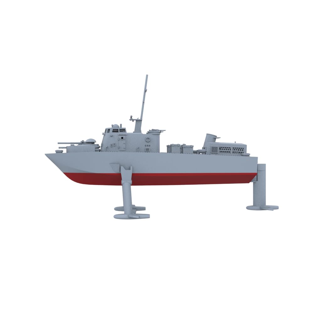 SSC72761S-A 1/72 ミリタリーモデル USS フラッグスタッフ級水中翼ミサイル艇「フラッグスタッフ」(PGH-1) フルボトムセクション船体