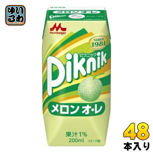 Qoo10] 森永 森永乳業 ピクニック メロンオレ 200 : 飲料