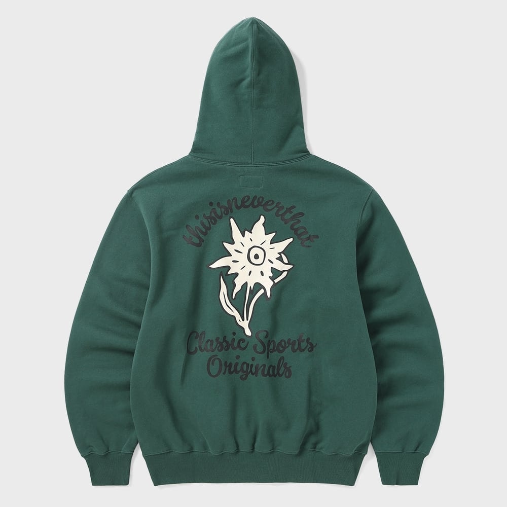 ディス・イズ・ネヴァー・ザット・エーデルワイス・パーカーダークグリーン