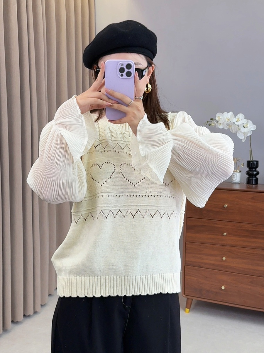 【Lovely Plus】 秋冬 Vネック ニットカーディガン ニット セーター レディース 大きいサイズ 体型カバー ぽっちゃり ニットトップス