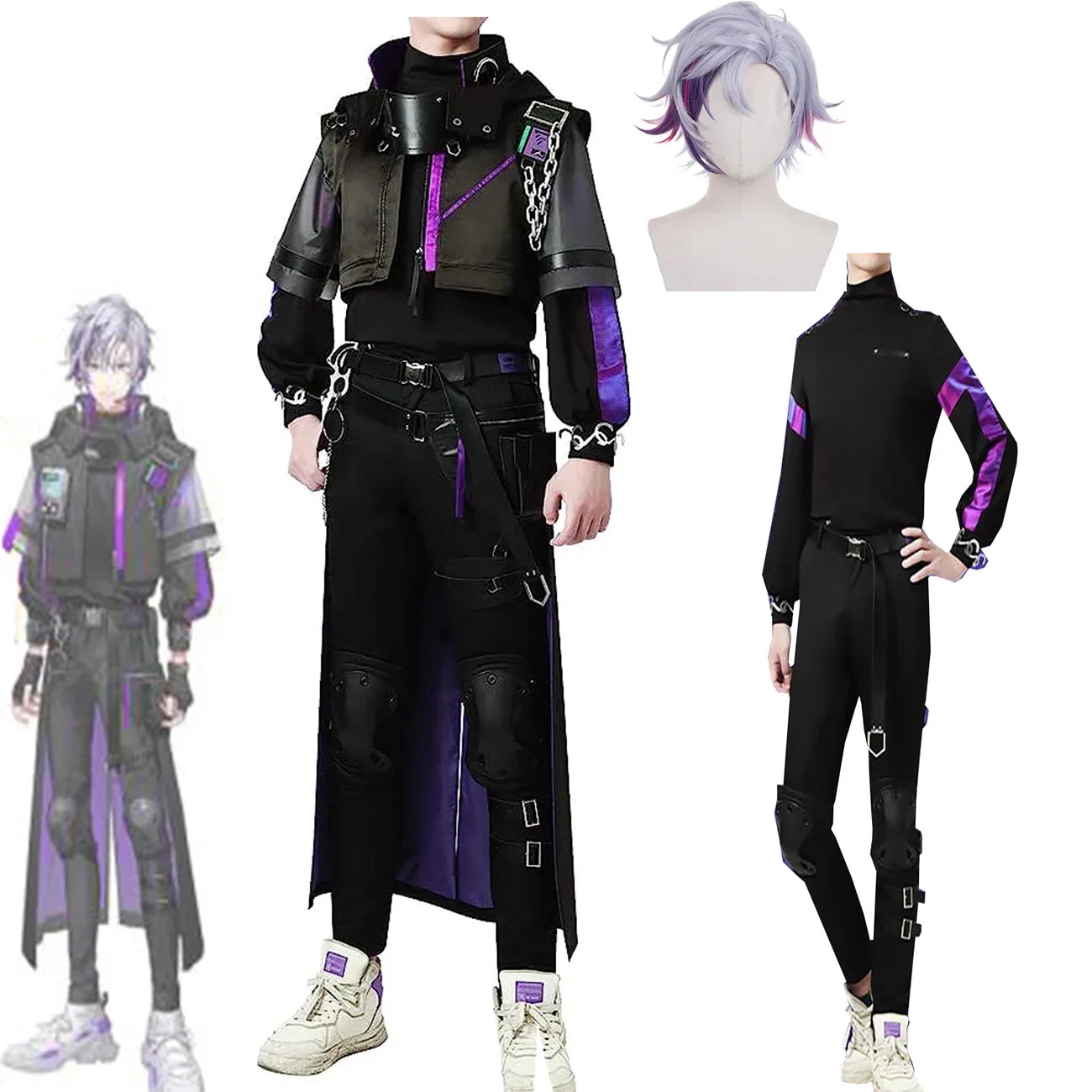 バーチャルYouTuber にじさんじ 不破湊 ふわみなと 新衣装 スーツ コスプレ衣装 風 ハロウィン クリスマス 学園祭 文化祭 仮装 コスチューム コス ステージ服 お祭り 変装 プレゼント