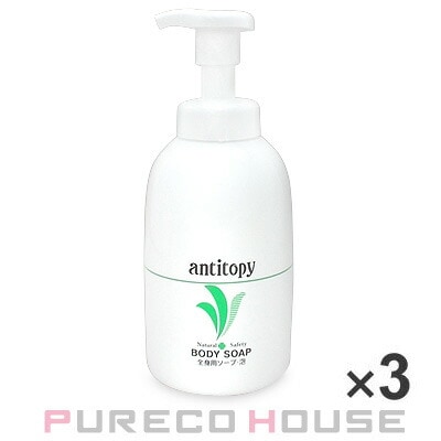 日本オリーブ アンチトピー 全身用ソープ泡 （ポンプ式） 500ml 3個 【セット】