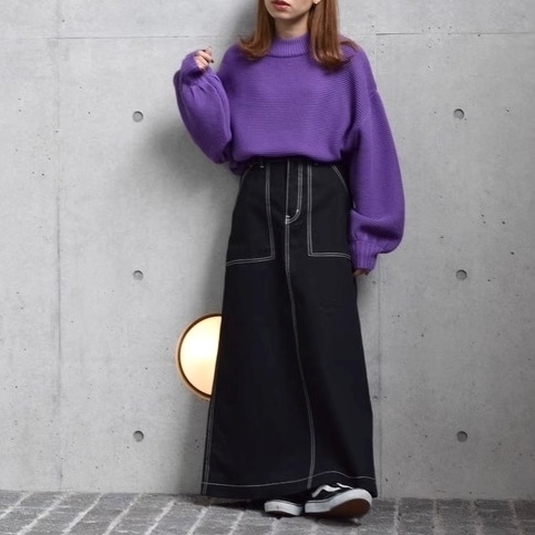 ボトムス スカート ロングスカート Aライン ハイウエスト ロング丈 コットン ポケット かわいい 大人可愛い きれいめ シンプル 上品 おしゃれ かっこいい カジュアル ラフ レトロ こなれ感