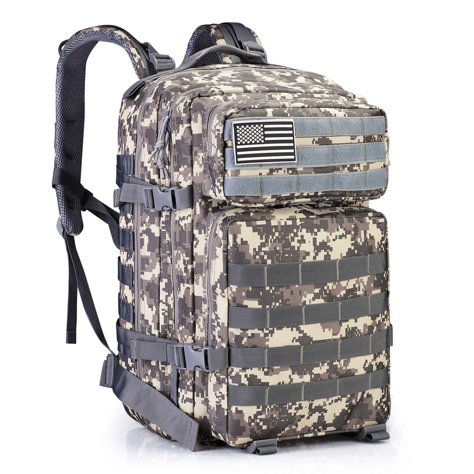 [G4Free] ミリタリーバッグ 40L タクティカル リュック 登山リュックサック バックパック アウトドア MOLLET対応 大容量 戦術 キャンプ 旅行 通学 ハイキング 防災 多機能