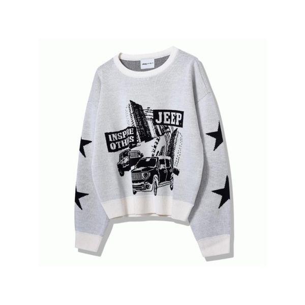 JEEP 女性専用 CAR ジャカード ニット Tシャツ JP1KTF011 _P415412867