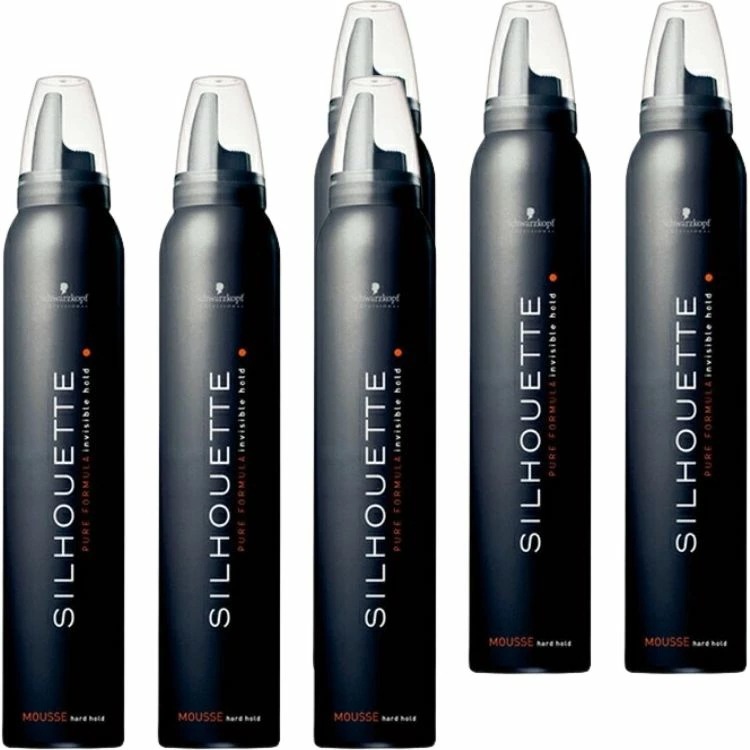 6個セット シュワルツコフ シルエット ハードムース 200g schwarzkopf スタイリング剤 ヘアスタイル セット力 ムース ハードムース