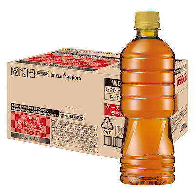 他サイト： TOCHIとCRAFT ポッカサッポロ 加賀棒ほうじ茶ラベルレス 525ml × 24本の商品画像