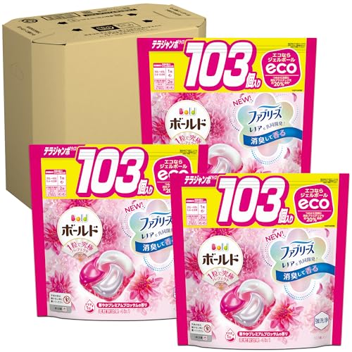 ボールド 洗濯洗剤 ジェルボール4D プレミアムブロッサム 詰め替え 103個3袋 [大容量] [ケース品] 7,423円