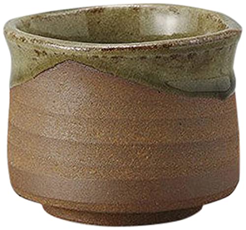 10個セット 長湯呑 口織部錆こぶ茶 [7 x 5.8cm] 土物 【料亭 旅館 和食器 飲食店 業務用 器 食器】
