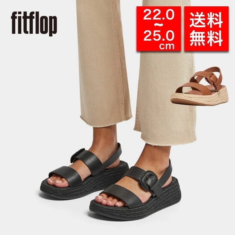 【国内正規品】レディース バックストラップサンダル HP6 F-MODE ESPADRILLE BUCKLE LEATHER FLATFORM 体圧分散 衝撃吸収 疲れにくい 女性 彼