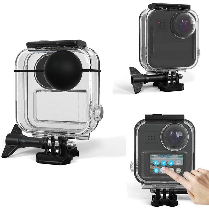 GoPro MAX カメラ 専用 タッチ式 防水ケース 30 M水中保護カバー