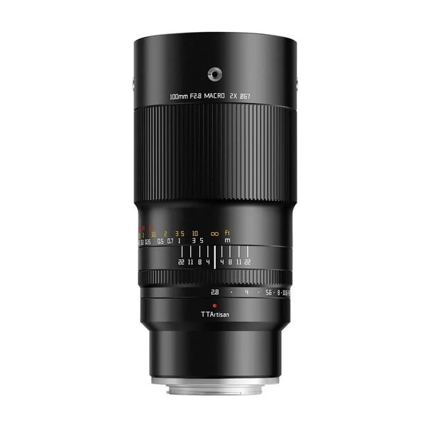 TTArtisan (銘匠光学) TT-100F28M-X ブラック 100mm f/2.8 MACRO 2X (富士フイルムXマウント) 中望遠マクロレンズ