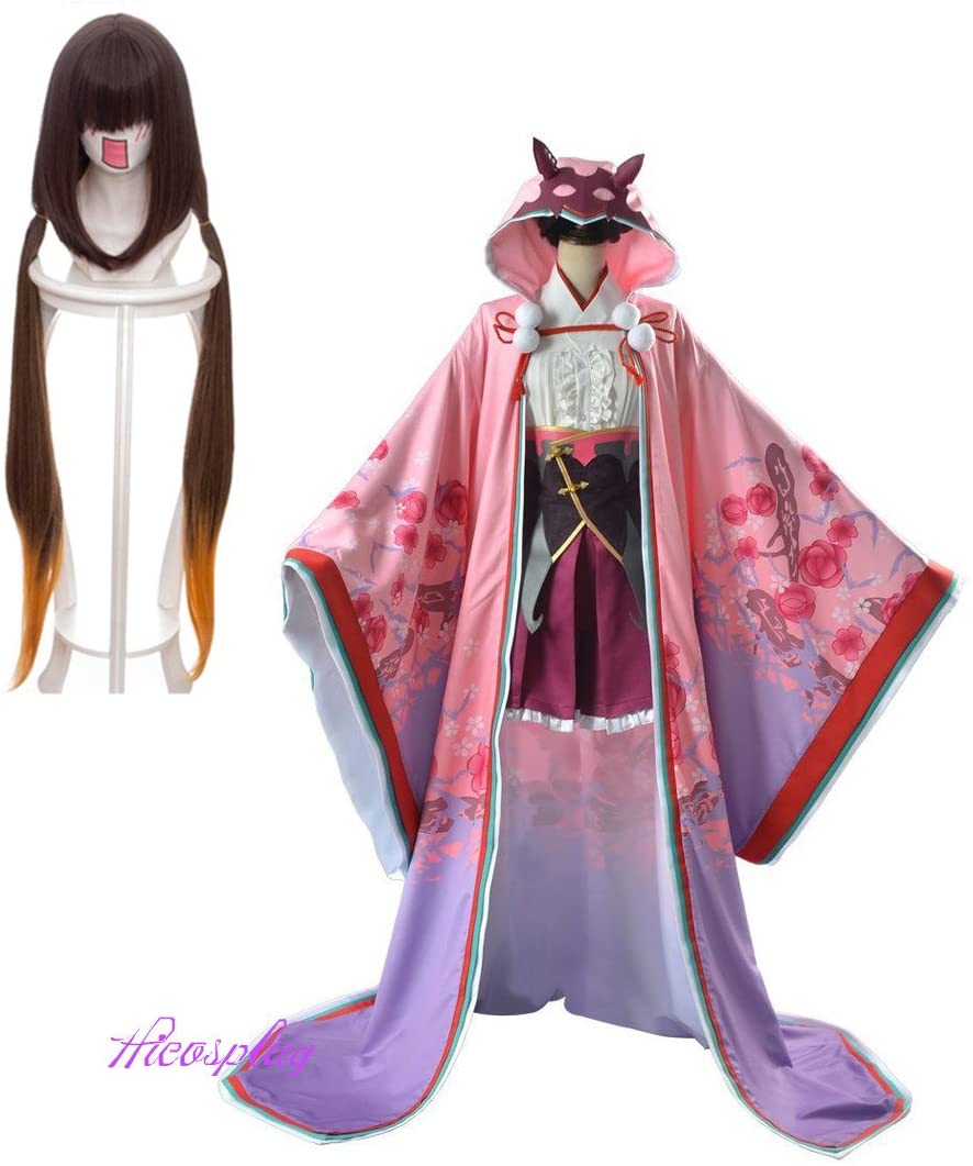 Fate/Grand Order FGO 刑部姫 コスプレ衣装 コスチューム 和服 fate ウィッグ追加可能