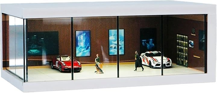 Qoo10] トミカ 1/64 ジオラマ ガレージ ミニカー用