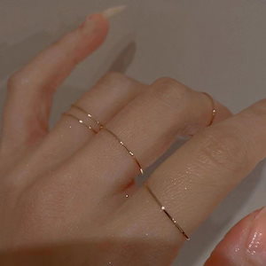 リング 指輪 1mm 極細 ステンレスリング ジュエリー 金属アレルギー ピンキー アクセサリー