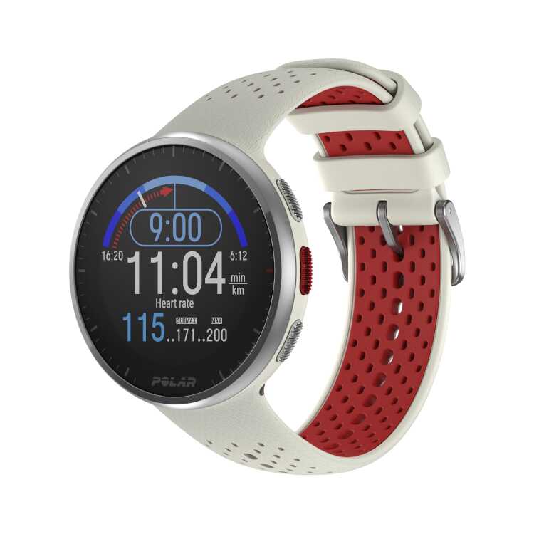 POLAR PACER PRO（ポラールペーサープロ） 日本正規品 ホワイトレッド バンドS-L #900102180