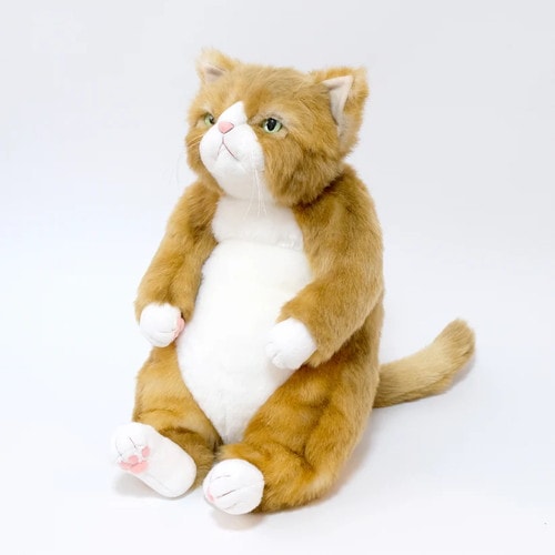Cuddly カドリー わさ美 金茶(約45cm 約650g) ソメゴローとゆかいな仲間たち 猫ぬいぐるみ 【日本製】