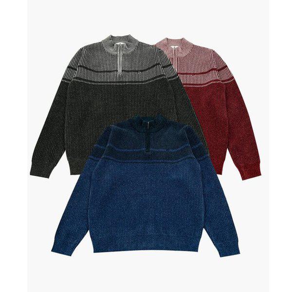 シェニールストライプニット PPKR49061_KG