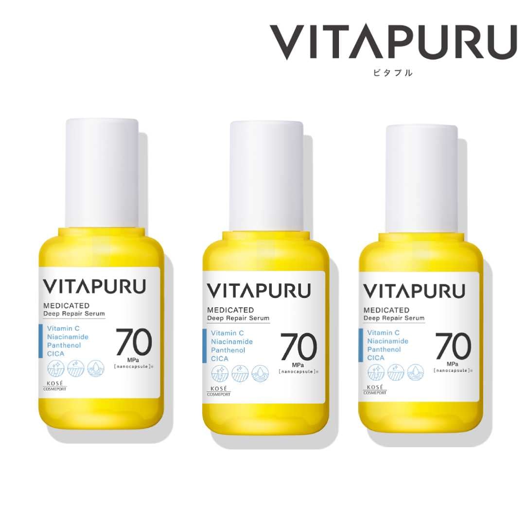 美容液 スキンケア 【3個セット】 ビタプル ディープ リペア セラム ビタミン 乳酸菌 セラミド 薬用美容液 シカ コーセー コーセーコスメポート 40ml 4971710568059