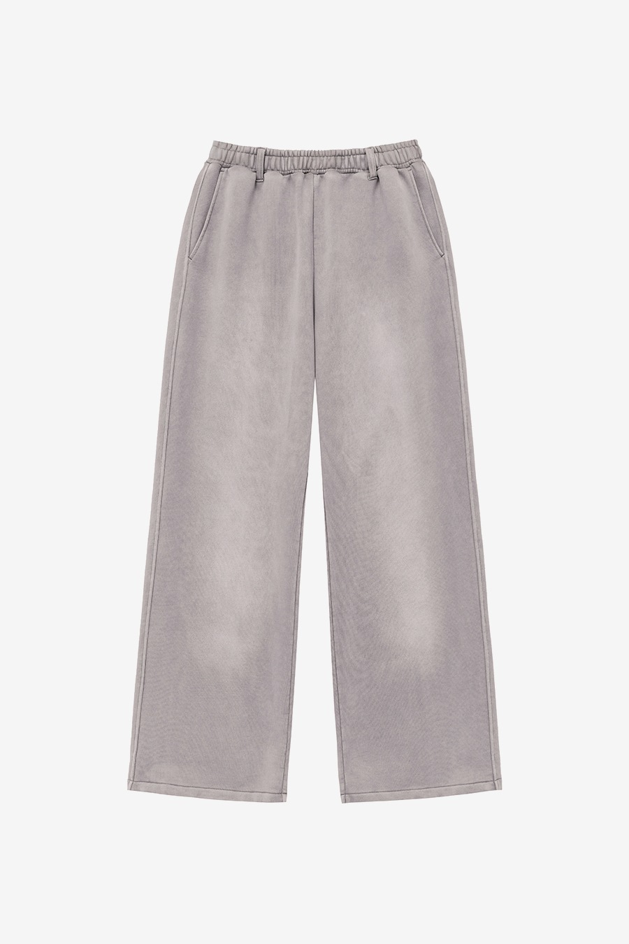 【INSILENCE】 WASHED-OUT GRAPHIC SWEATPANTS : DUST