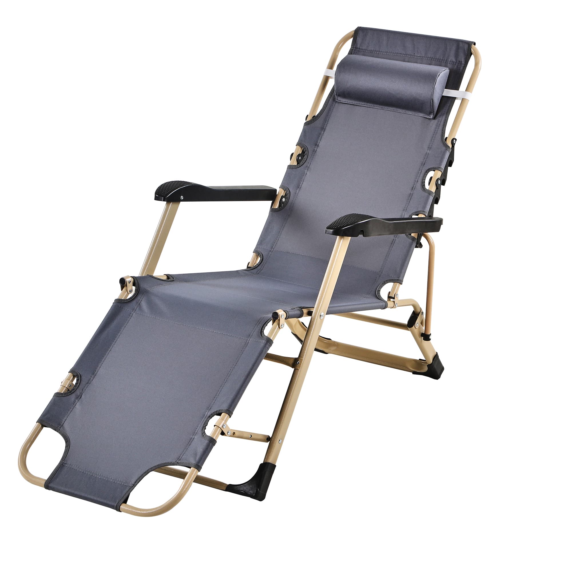 アウトドアチェア リクライニングチェア キャンプ椅子 折りたたみ 角度調整可 インフィニティチェア 枕つき 幅178*奥行き60*高さ92CM 一人掛け 組立不要 頑丈 携帯 5,678円