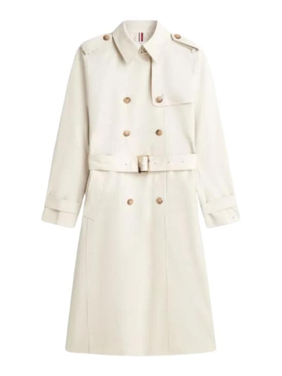TOMMY HILFIGER Women Coats WW0WW48873 ACU White