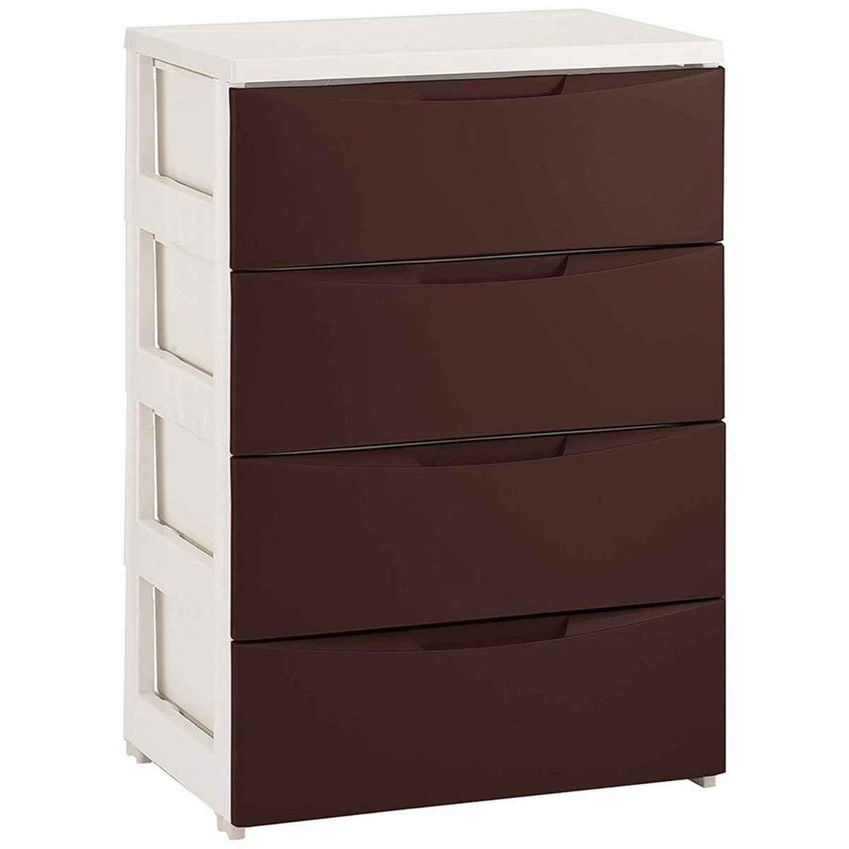 チェスト 4段 幅55×奥行41×高さ80.5cm ホワイト/ブラウン COD-554 7,462円