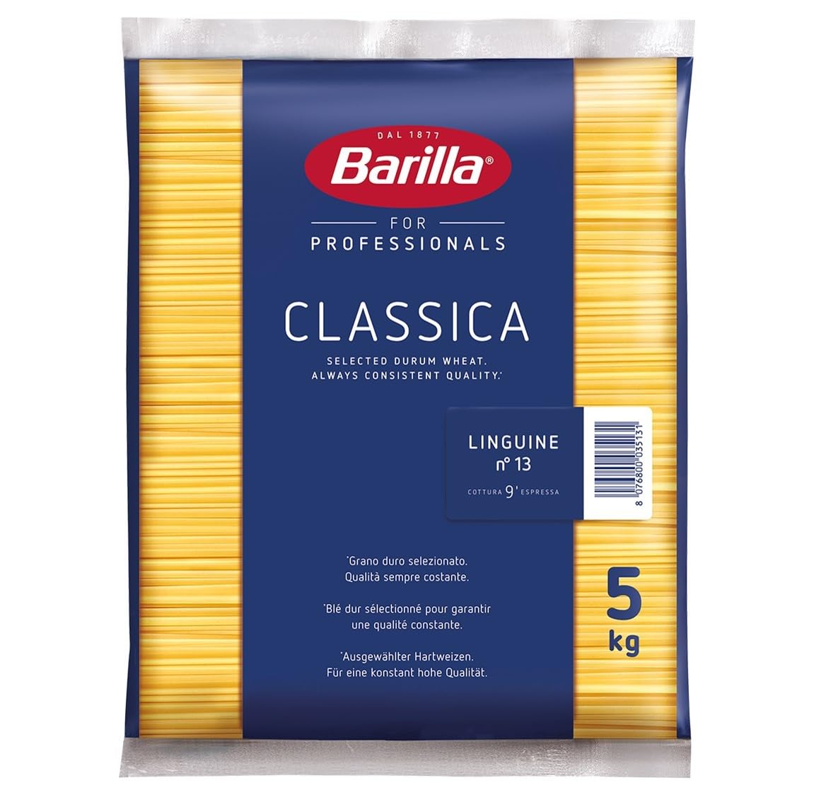 Barilla(バリラ) BARILLAバリラ パスタ バベッティー (リングイネ) 5kg [正規輸入品] イタリア産