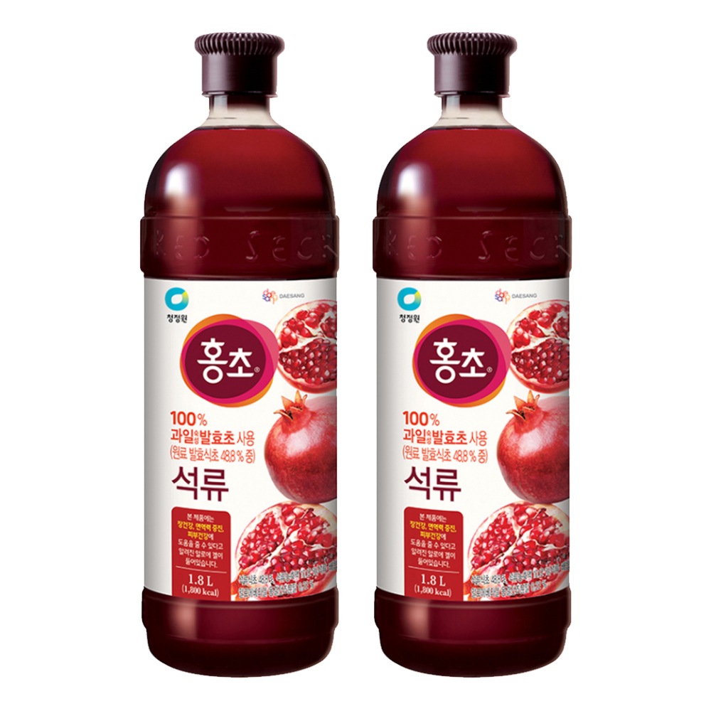 [チョンジョンウォン] 100% 自然発酵酢使用 ザクロ 1.8L x(2個)