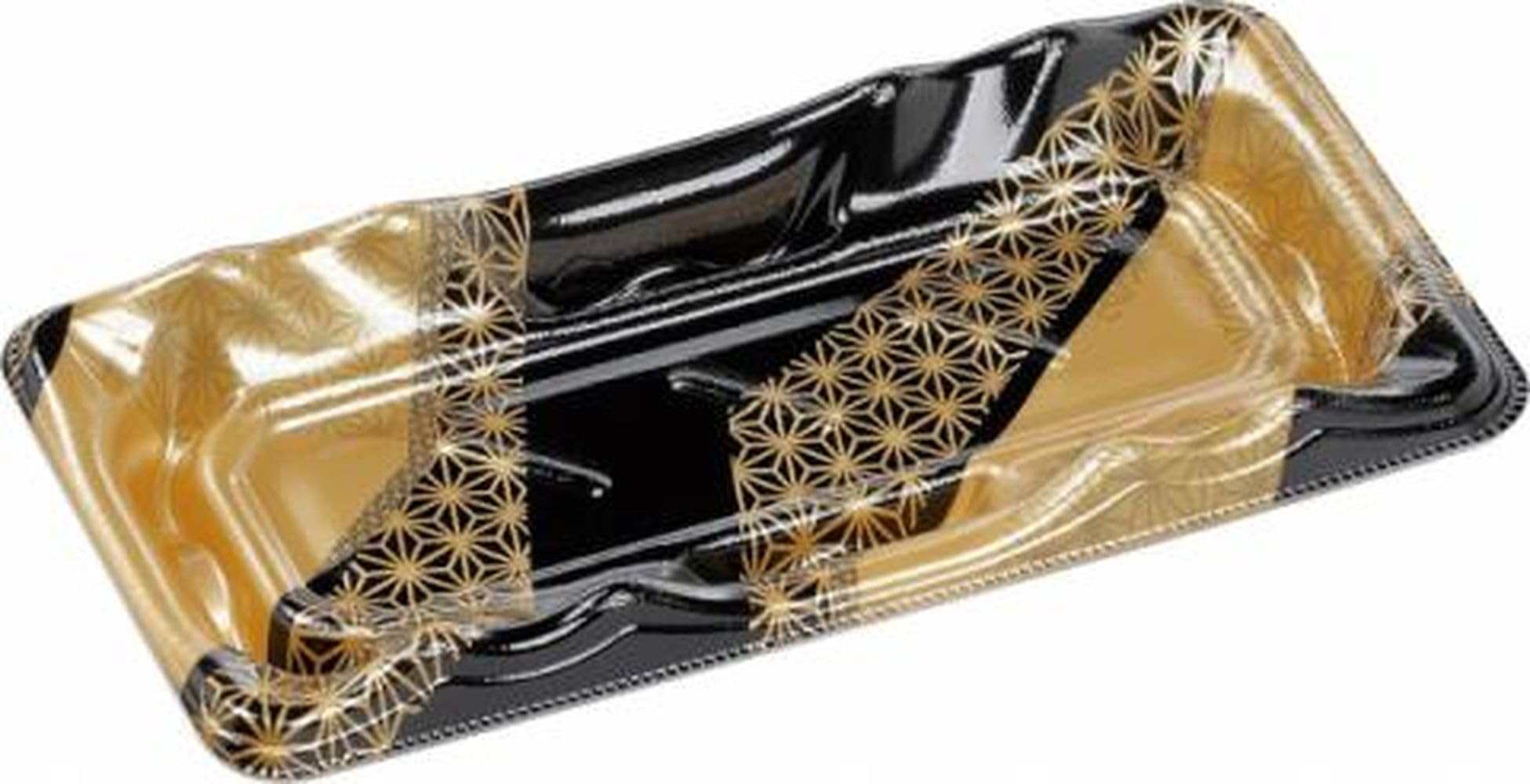 【ケース販売】 エフピコ(Fpco) 大波皿1-4 麻帯金 1200枚入 4DWA